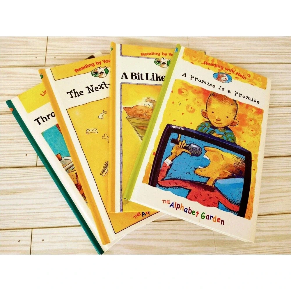 Bundle of Kids Hardcover Books Reading by Yourself Help Alphabet Garden LOT of 4